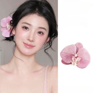 Summer New Butterfly Orchid Starfish Flower Hair Clip Vacation Photography Fairy Atmosphere Hair Accessories