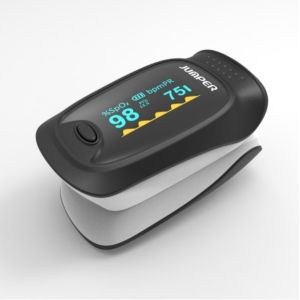 Pulse Oximeter JUMPER model JPD 500D blood oxygen level measuring device FDA standard.