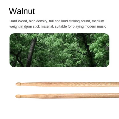 TRADER 1 Pair Drum Sticks 5A/7A Wood Drumsticks Classic Walnut Drum Set Drum