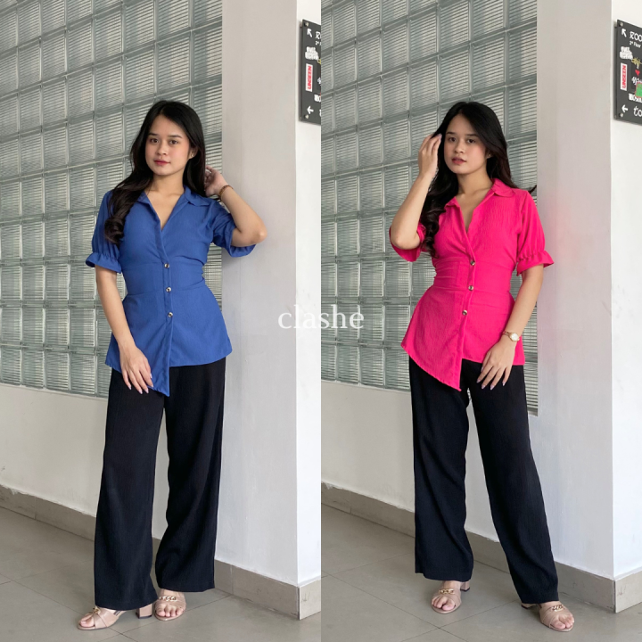 Kilua%20Top%20Baju%20Blouse%20Wanita%20Atasan%20Lengan%20Pendek%20Crinkle%20Airflow%20Anti%20Lecek%20Korean%20Style%20Kekinian%20Terbaru%20Ootd%20by%20Clashe%20-%20Image%204