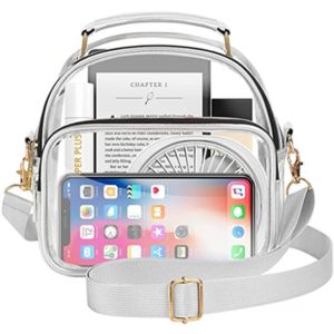 DINAH Transparent Jelly Shoulder Bag Waterproof PVC Chest Bags Sling Bag Zipper Lipstick Handbag Women