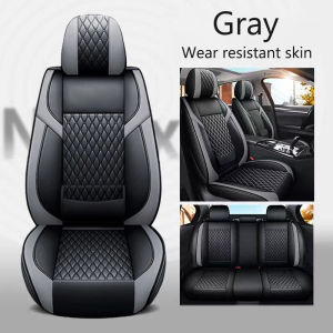 Honda special car seat covers 5-seater genuine leather car seat protection cover with lumbar support waterproof and wear-resistant seat protection pad Fit for Civic、City、Jazz、Accord、CR-V、HRV、Brv、Brio