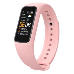 Renewed Vitality Outlet Smart Watch Measures Blood Pressure Blood Oxygen Heart Rate Waterproof  Bluetooth Color Screen Watch