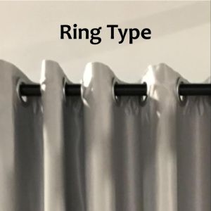 【 LANGSIR RAYA 𝟐𝟎𝟐𝟒 】Ready Made Curtain !!! Siap Jahit Langsir Warna SILVER Polyester Satin 80% Blackout Kain Tebal Curtain - (Free Hook & Ring) #Sliding Door #Window Panel #Pintu Bilik