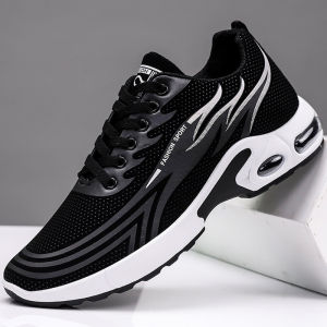 Korean Sports Running Shoes For Men Breatheable Air Cushion Rubber Casual Sneakers comfortable fabric