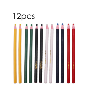 12Pcs Sewing Mark Pencil 6 Color Cut-Free Hand Torn Tailor Pencil Sewing Pull Line Crayon