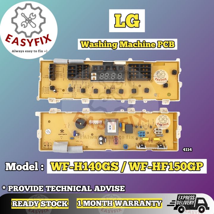 WF-H140GS / WF-HF150GP LG WASHING MACHINE PCB BOARD (CONTROL BOARD) WF ...