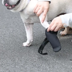 4Pcs Dog Socks Feet Cover Protective Dogs Shoes Booties with Adjustable Sticker Dogs Feet Cover Paws Socks