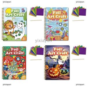 [COD] yixiayun Foil Craft Activity No Mess Art Kit Fun Foil Art For Kids Adults Magnet Foam Paint By Sticker Peel And Press Foul Fun Craft Kits