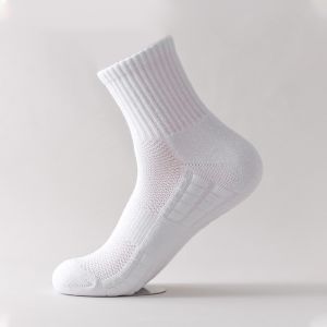 【SG Stock】Mens Cotton Sports Socks 3-Pair Set | 7A Antibacterial & Shock Absorption | Breathable & Anti-Odor | Size 38-44