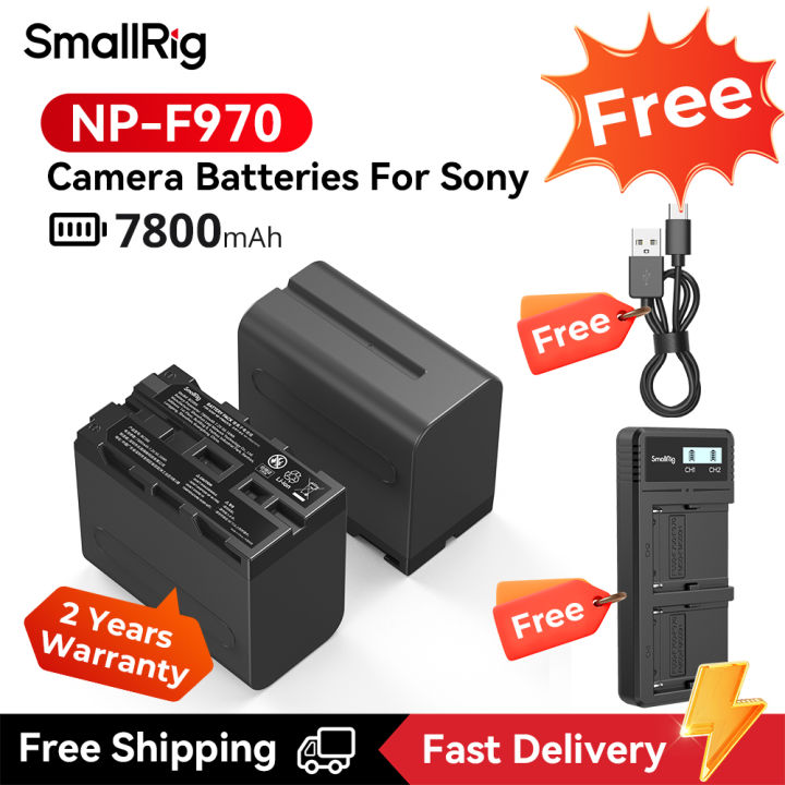 SmallRig NP-F970 7800mAh Camera Battery Charger Kit Dual Fast Charging LCD  displays For Sony Camera Camcorder Monitor Power Bank 3823 Lazada PH