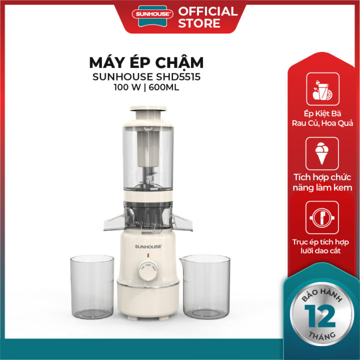 [ƯU ĐÃI 2 TẦNG VOUCHER] Máy ép chậm SUNHOUSE SHD5515 - Làm kem mịn Công ...