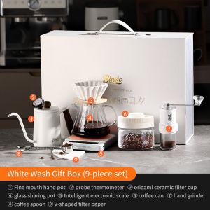 Bincoo phin pha cà phê thiết lập với Hộp Quà Tặng tay ủ Máy pha cà phê thiết lập Bình đựng cà phê tay ủ cà phê chia sẻ bộ nồi Bộ lọc nhỏ giọt đặt cà phê Phụ Kiện máy món quà tốt nhất 600ml