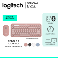 Logitech Pebble 2 Slim Multi-Device Bluetooth Wireless Keyboard and Mouse Combo | PC | Mac | Laptop. 