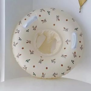 Baby Swimming Ring Cartoon-Pattern Flatable Floats Swimming ToysKids Thickened Anti-rollover Life Ring Inflatable Floats Childrens Floating Bed Swim Ring