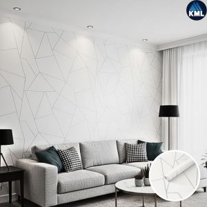 Wallpaper Dinding Motif Garis Wave Klasik Warna