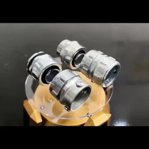 Plastic Coated Metal Hose Connector Flexible Conduit Connector DPJ Outer Wire Teeth Three-Column Steel Tube Card Sleeve Galvanized Lock Head DKJ