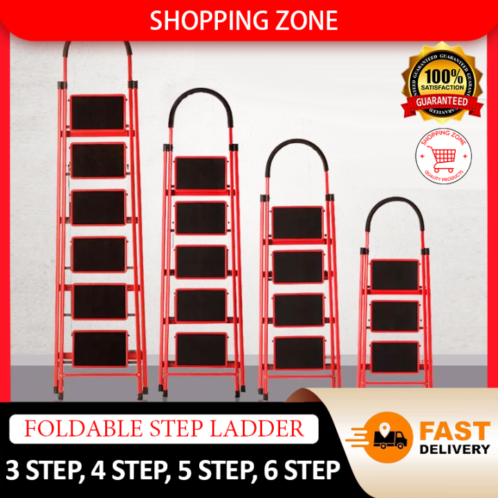 Step Ladder Foldable Aluminum 3/4/5/6 Heavy Duty Step ladder / Multi ...