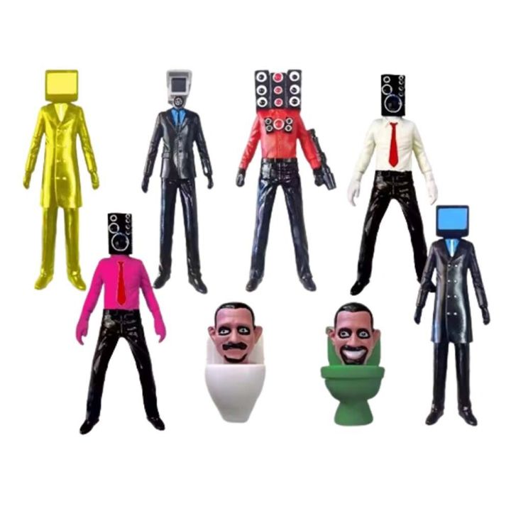 ERIMER Skibidi Toilet Skibidi Toilet Action Figure Figure Monitor ...