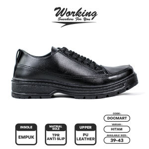 Working Sneakers For You Sepatu Docmart Pria Wanita Loafers Kerja Formal Size 39 - 43