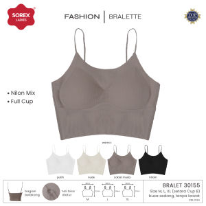 Sorex Bralette Tanktop Crop Seamelss Cup B Busa Tanpa Kawat Tank Top 30155