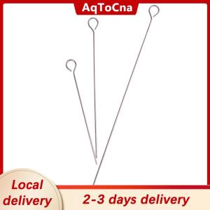 [COD] AqToCna Ship within 24 hours 10pcs meat goose Round Roast Skewers Stick Stainless Steel BBQ Needle