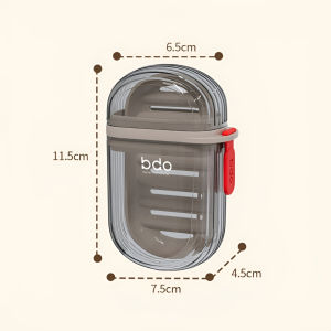 TORAS Soap Box Travel Portable Mini Soap Storage Box Sealed Drain with Lid Transparent Premium Box