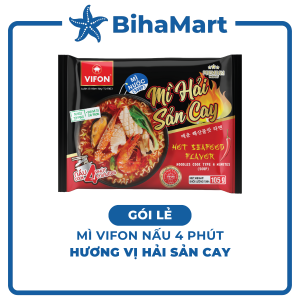 [GÓI LẺ] - VIFON - Mì Vifon nấu 4 phút hương vị Hải sản cay Mì Hải sản cay Vifon nấu Mì nấu Vifon ăn liền (105g/gói)