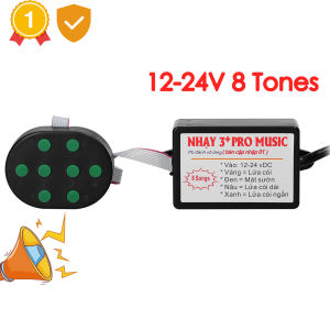 Car Horn Controller Electric Horn Speaker Sound Control Nhay 3+ Pro Music Rapid Horn Relay 12-24V 8/10/12 Tones & Volume
