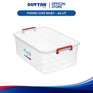 Thùng chữ nhật 45 Thùng nhựa lưu trữ đa năng Nhựa Duy Tân tiện lợi giải pháp lưu trữ đồ đạc vật dụng cho gia đình