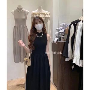 D11067  Premium Sleeveless Flare Knit Dress