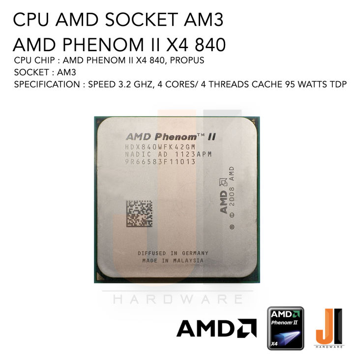 Amd Phenom Ii Best Cpu For Am3 Socket CPU AMD Phenom II X4 840