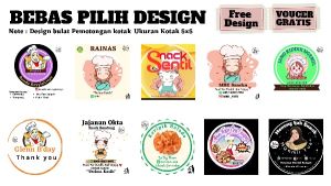 100 pcs Uk 5x5  (free design) stiker kotak makan/ lebel makanan/ stiker makanan/ stiker serbaguna
