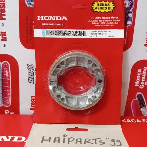 Kanvas rem belakang kanvas rem tromol bebek grand legenda supra supra fit supra xx brake shoe original honda 45120 001 011