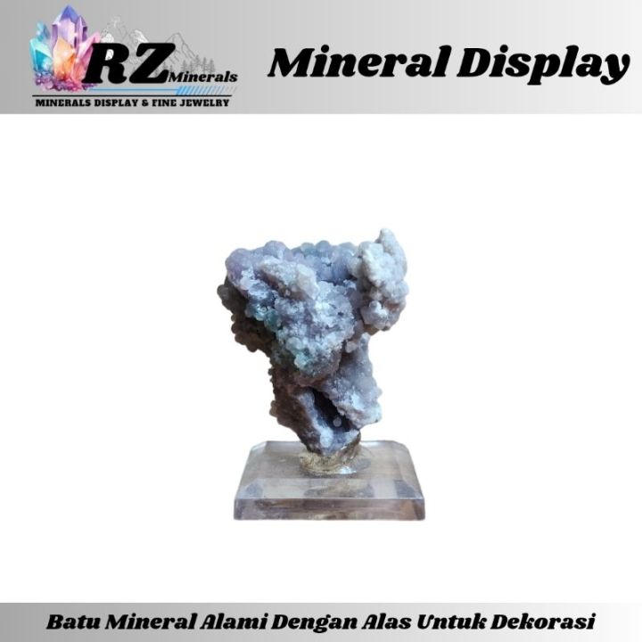 RZ Minerals-Natural Botryoidal Chalcedony | Grape Agate For Mineral Cabinet Display GA-MC009