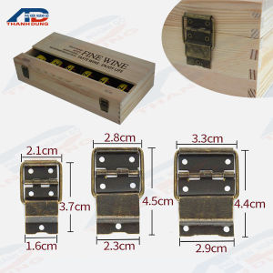 [4 CÁI+VÍT]Bản Lề Hộp Gỗ Mở Gập 90 độ