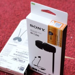 Sony WI-C200 Binaural Sports Bluetooth Headset Wireless in-Ear Neck Hanging Huawei Android Apple Universal