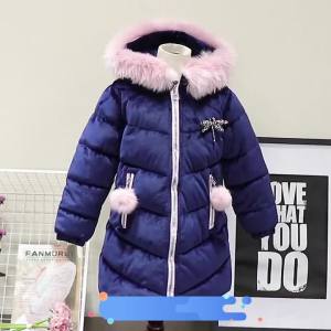 Children Girls Velvet Winter Coat Thick Woolen Hooded Outerwear Clothes Children Kids Warm Jackets Cotton Padded Parka for 3-12y