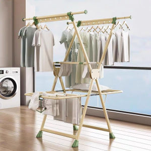 [SG Stock] Foldable Clothes Drying Rack Multifunctional Laundry Rack Towel Rack Balcony Clothes