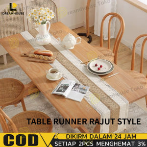 Table Runner Taplak Meja Panjang Bahan Premium Rajut Style