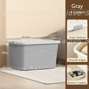 SALVO Multifunctional Storage Box Large Storage Box Organizer Quilt Storage Box Dustproof Storage Boxes With Lids Stackable Quilt Pillow Toys Storage Box Clothes Storage Organizer With Handle Dustproof And Moisture-proof Wardrobe Storage Box
