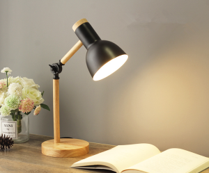 Nordic Style Wooden Fold bedroom bedside lamp Simple and modern LED Warm/Neutral/White light night light Ins table Light Reading Eye Protection Learning Home Desk Lighting