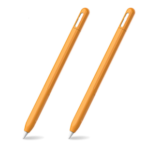 2Pieces Slim Protective Case for Pencil AntiDrop Design Soft Silicone Cover with Tip Protectors