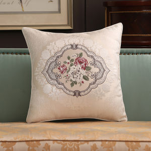 45x45cm Chinese Style Embroidery Throws Pillow Cases Light Luxury Home Decoration Sofa Cushion Cover (Without Core)