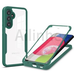 For Samsung Galaxy A54 5G A34 5G A24 4G A14 5G A14 4G A05 A05S A15 Case 360 Full Protective Silicone Front+Back Shockproof Soft Phone Cover