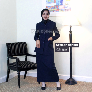 RAP - [Best Seller] Set Blazer dongker wanita-seragam kantor-Seragam Kerja