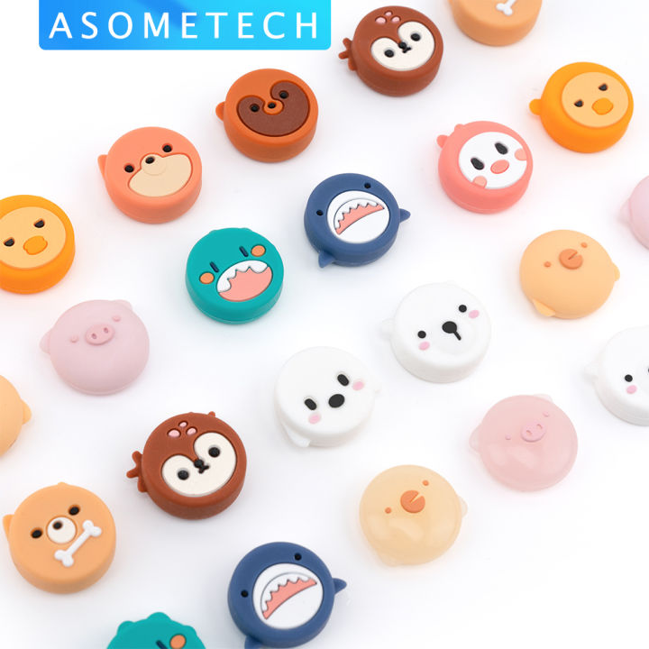 GeekShare 4PCS Cute Animal Silicone Thumb grip Cap for Nintendo