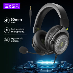 EKSA E900 Gaming Headset Stereo Over-Ear Headphone with Microphone AUX for PC/PS4/PS5/Xbox with Mic Mute