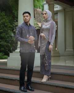 Hanna Series Set Kebaya Tunik Brukat Wisuda Baju Pasangan Muda Tunangan Lamaran Kondangan Bridesmaid Prewedding Mewah Full Payet Kekinian Elegan