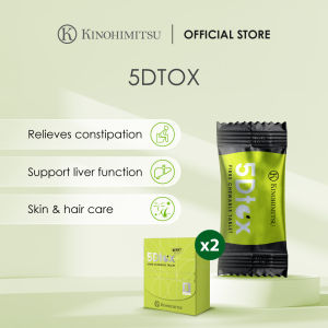Kinohimitsu 5Dtox Fibre Chewable Tablets - Constipation Relief Detox Liver Health Support